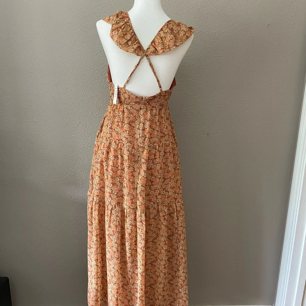 Madewell Georgette Ruffle Tiered Daisy Maxi Dress - Picture 7 of 9
